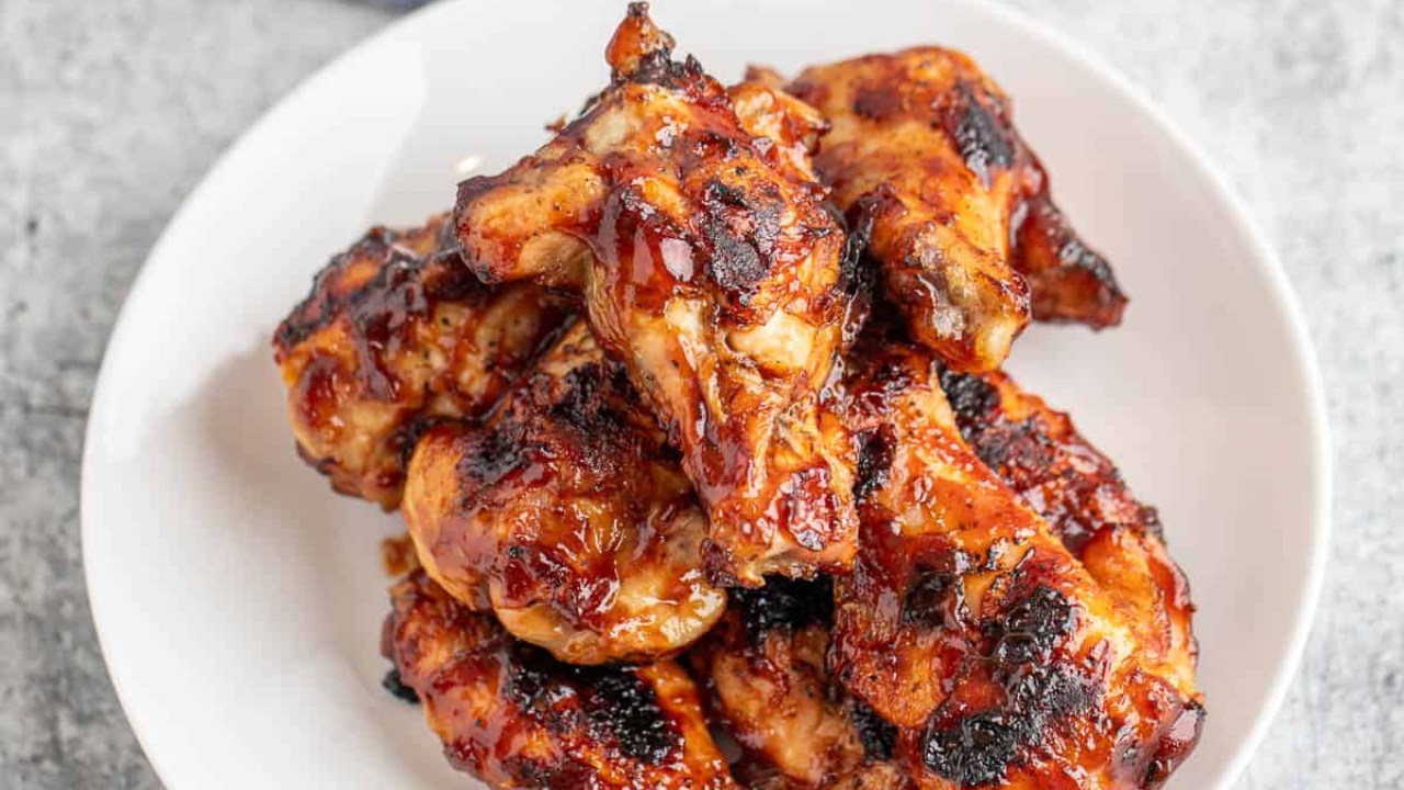 Grilled BBQ Chicken Wings