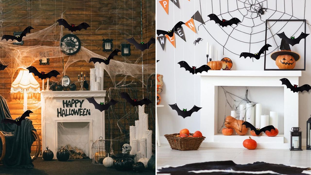 Halloween Indoor Decor Prime Day Deals 2025 - 3D Large Hanging Bats
