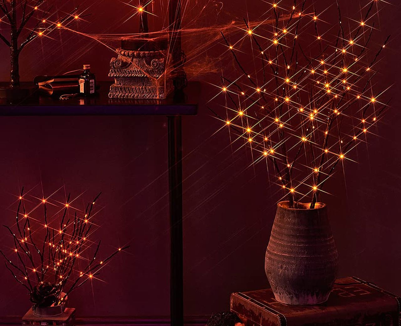 Halloween Indoor Decor Prime Day Deals 2025 - Hairui Lighted Halloween Tree Branches