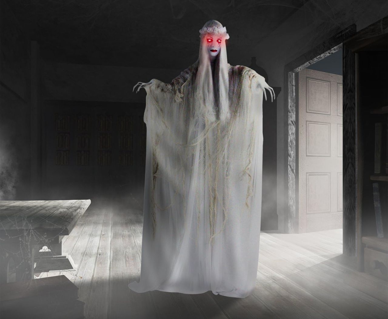 Halloween Indoor Decor Prime Day Deals 2025 -Haunted Hill Farm Life-Size Scary Ghost Bride