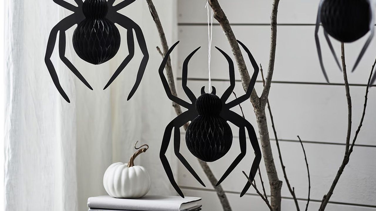 IKEA 2025 KUSTFYR Halloween Collection - Accordion Paper Spiders