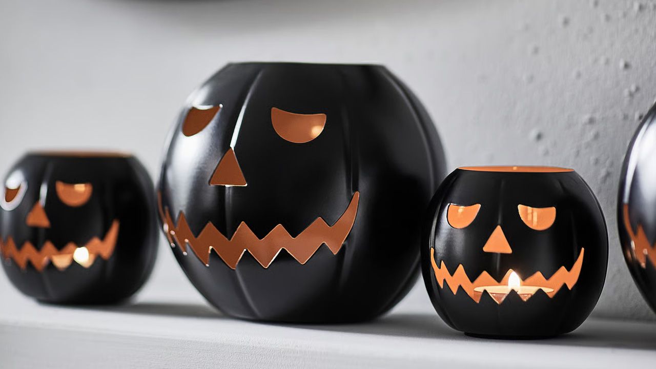 IKEA 2025 KUSTFYR Halloween Collection - Pumpkin Candle Holder