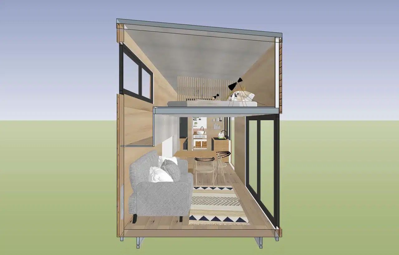 Interior Layout of Emma Tiny House