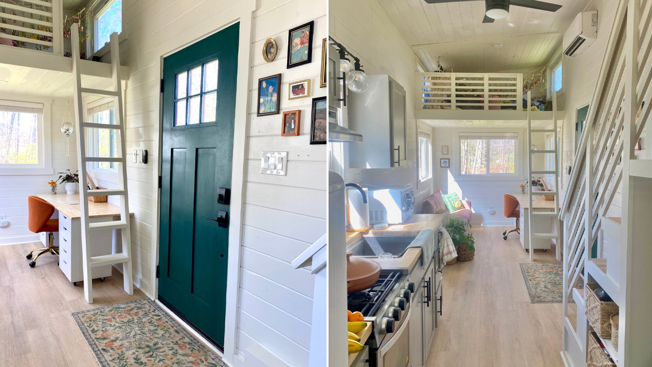 Interior of Acony Bell Tiny House