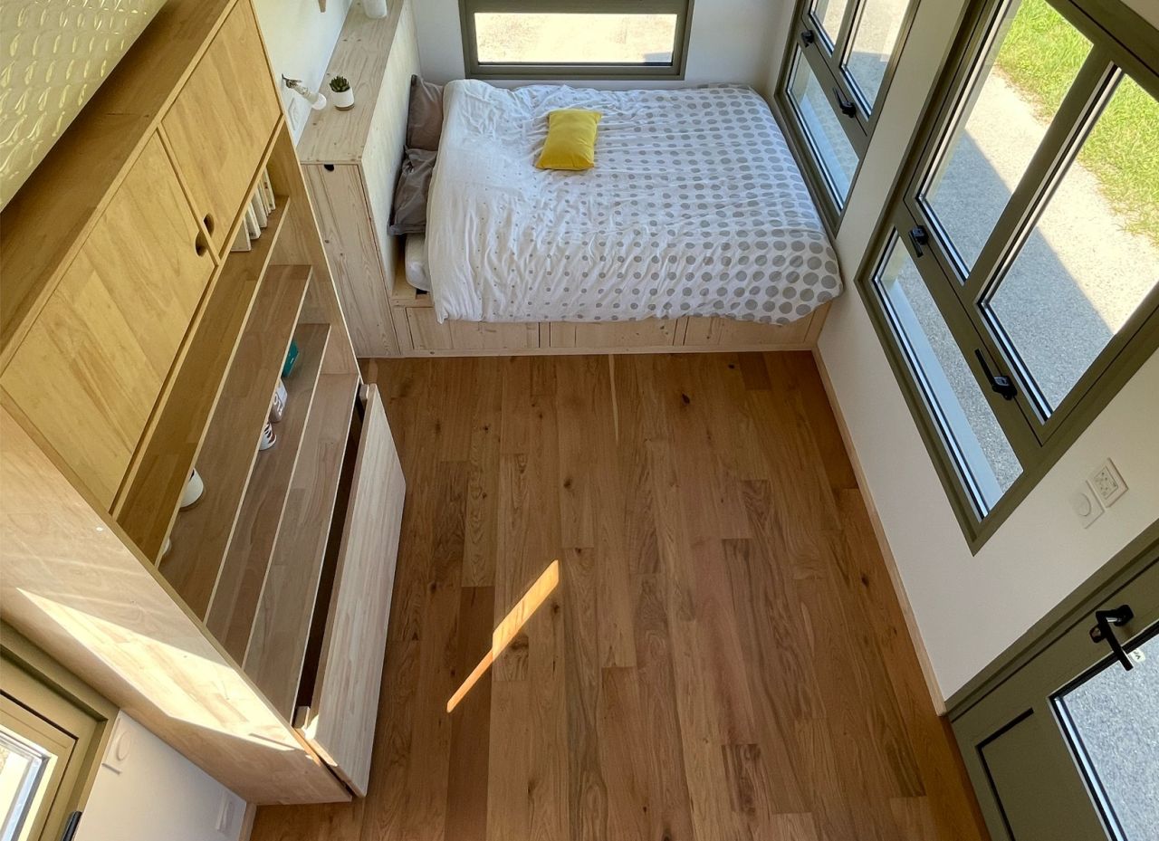 Interior of Elsa & Sebastien's Tiny House