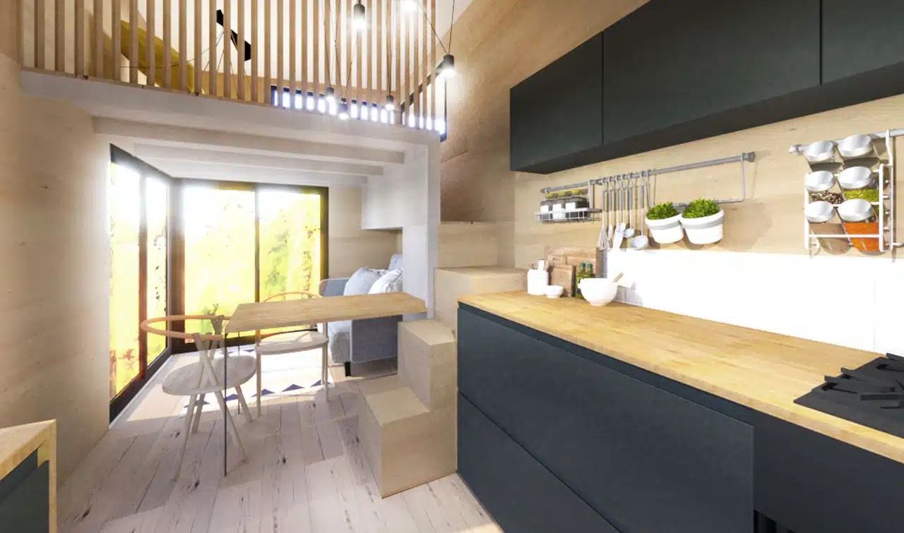 Interior of Emma Tiny House