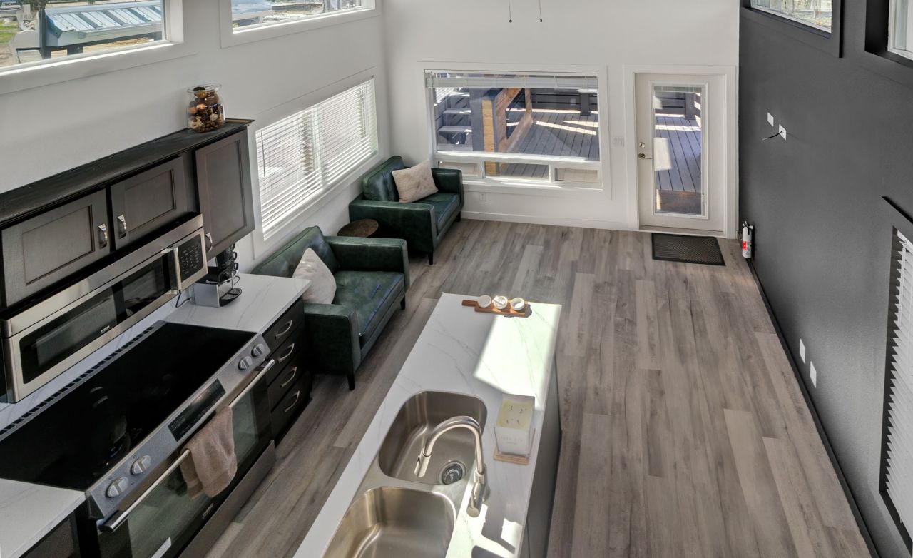 Interior of Star Gazing Tiny House
