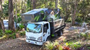 Jade and Steve's Tiny House is Designed to-Fit at the Back of Tip Truck