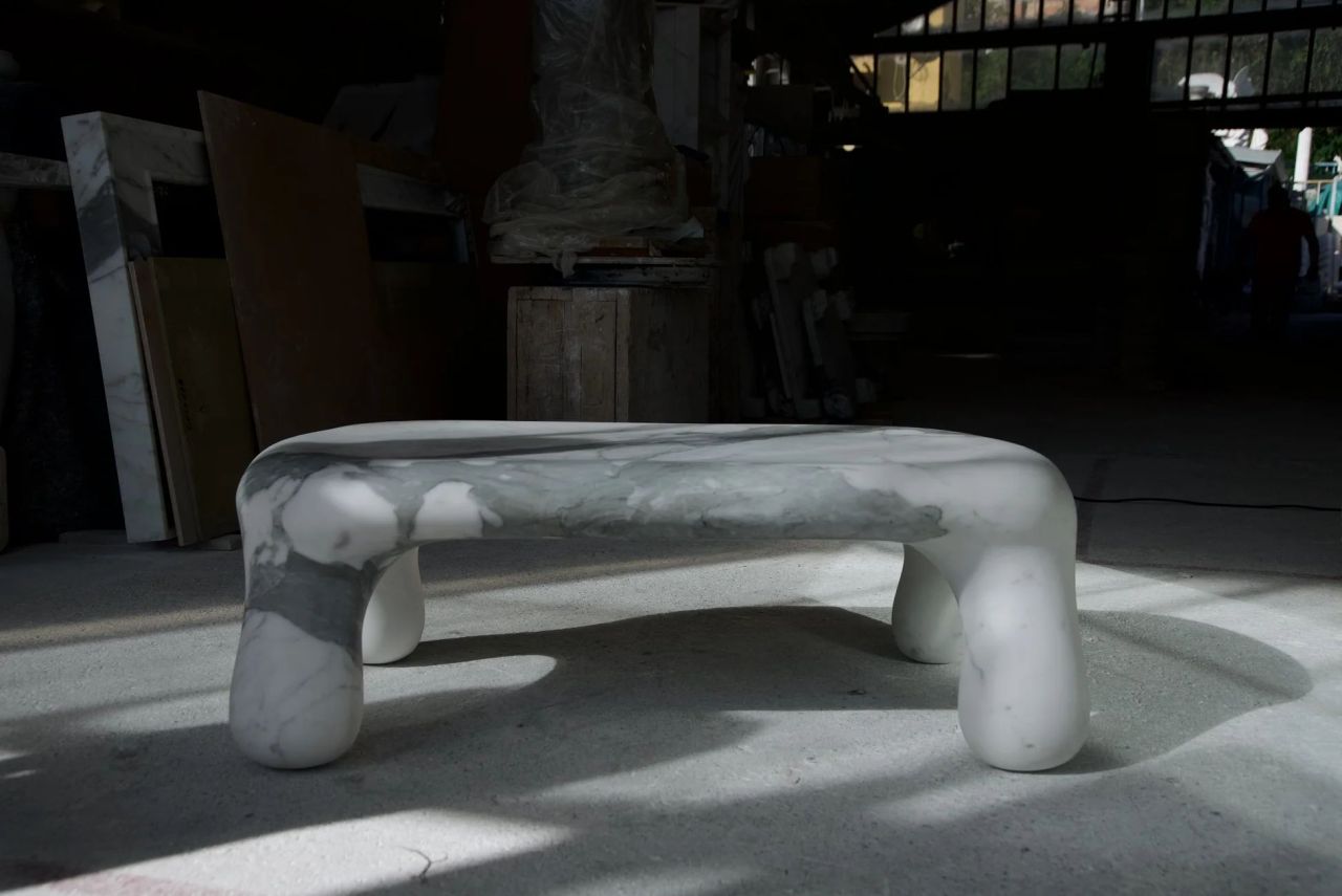 Jessica Anne Woodley’s Debut Furniture Collection Stands Out With Wavy Forms and Vibrant Colors