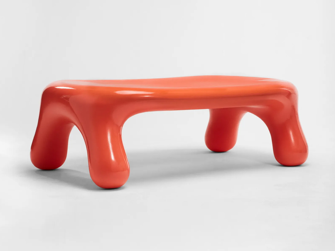 Jessica Anne Woodley’s Debut Furniture Collection Stands Out With Wavy Forms and Vibrant Colors