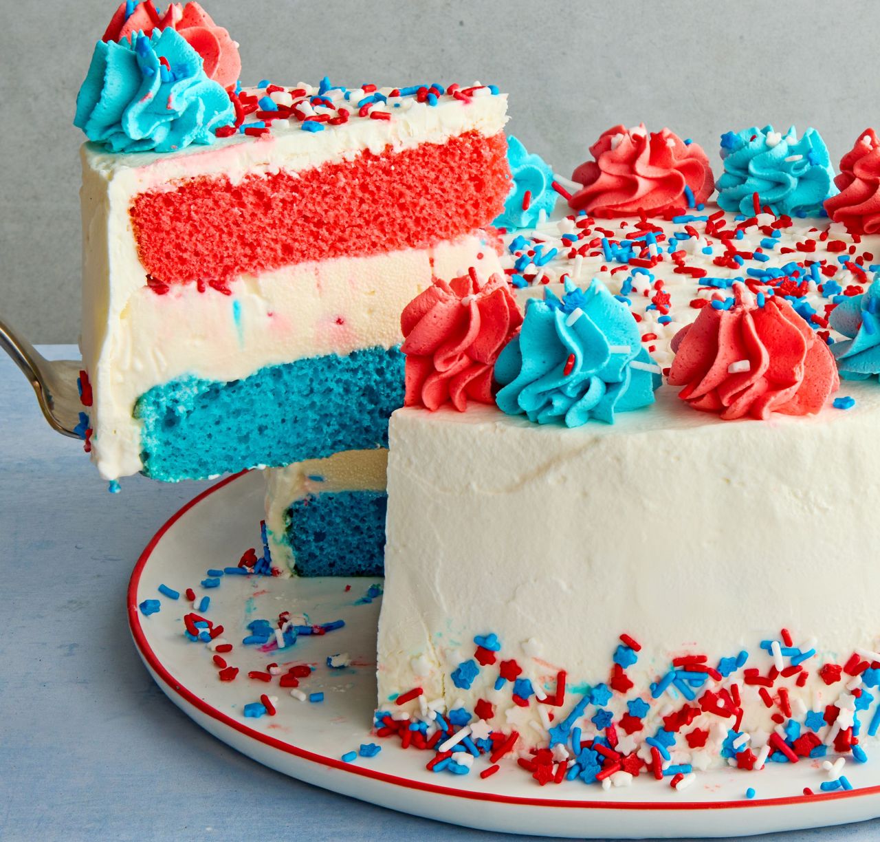 July 4th Ice Cream Cake