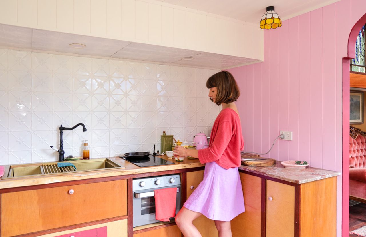 Kitchen of Beehive Tiny House