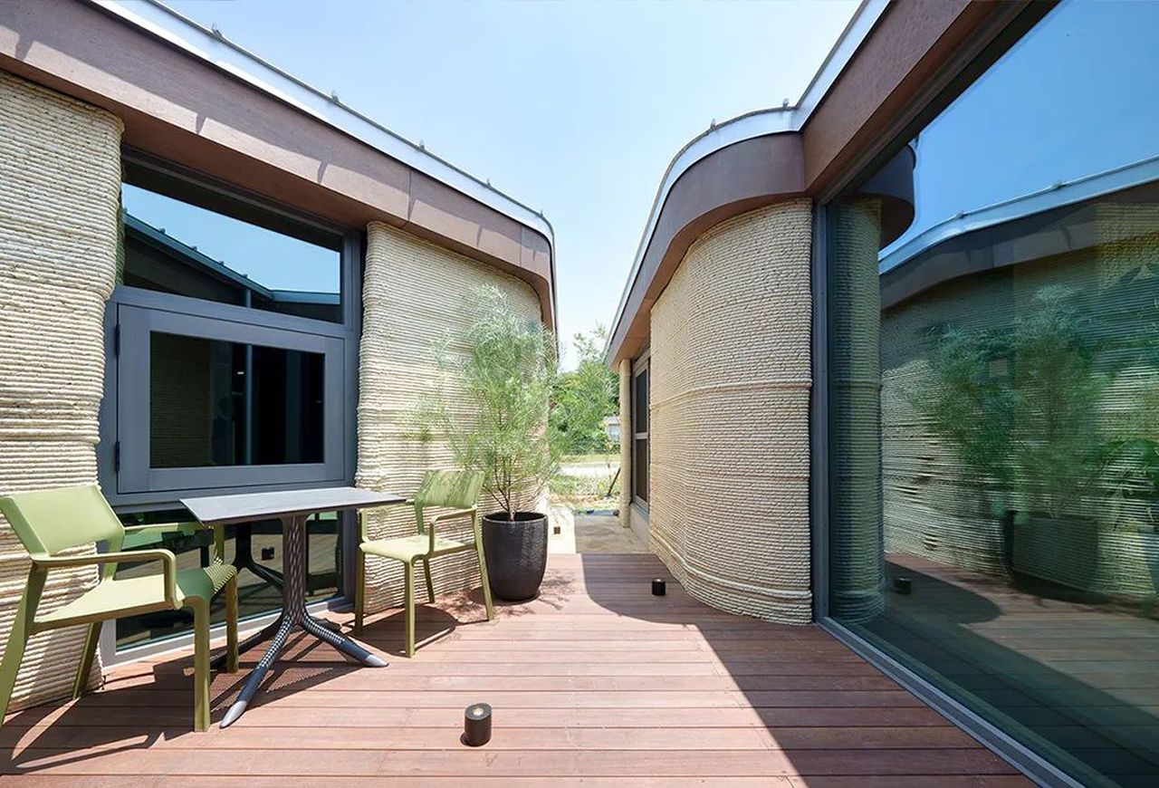 Lib Earth House Model B 3D Printed House From Soil Mixture in Japan