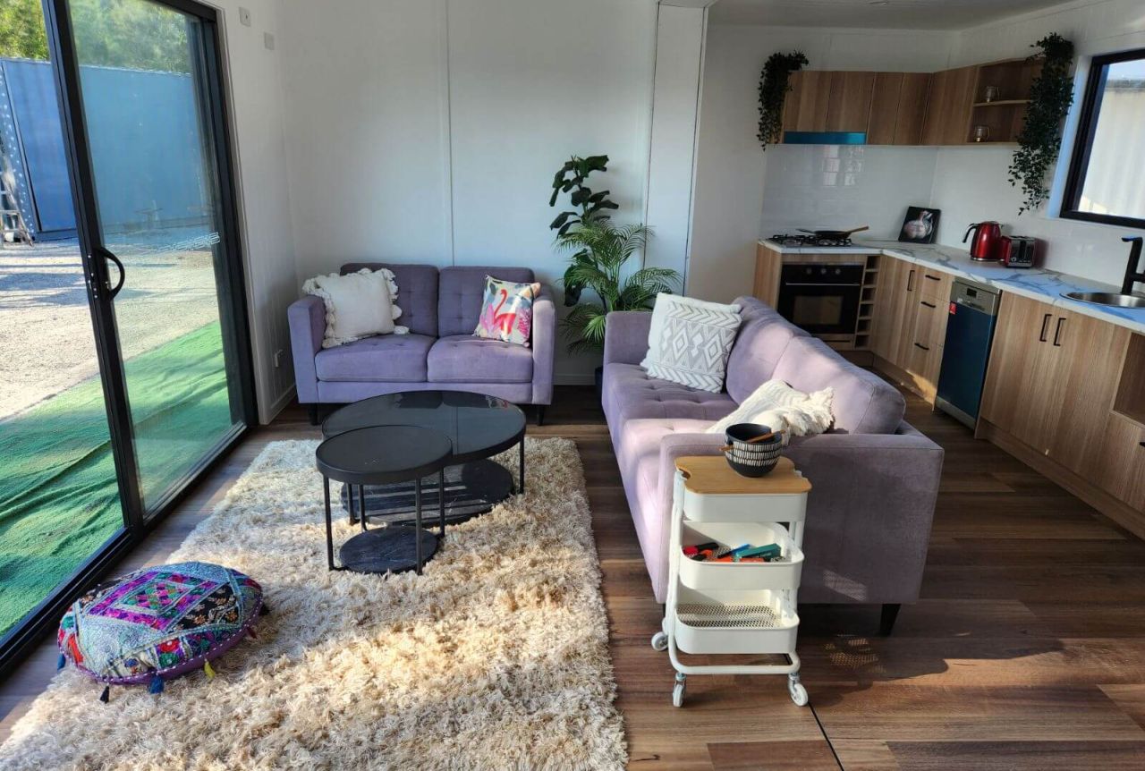 Lounge Area of Hayman Container Home - 1