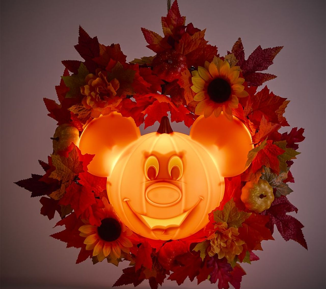 Mickey Mouse Halloween Light-Up Wreath