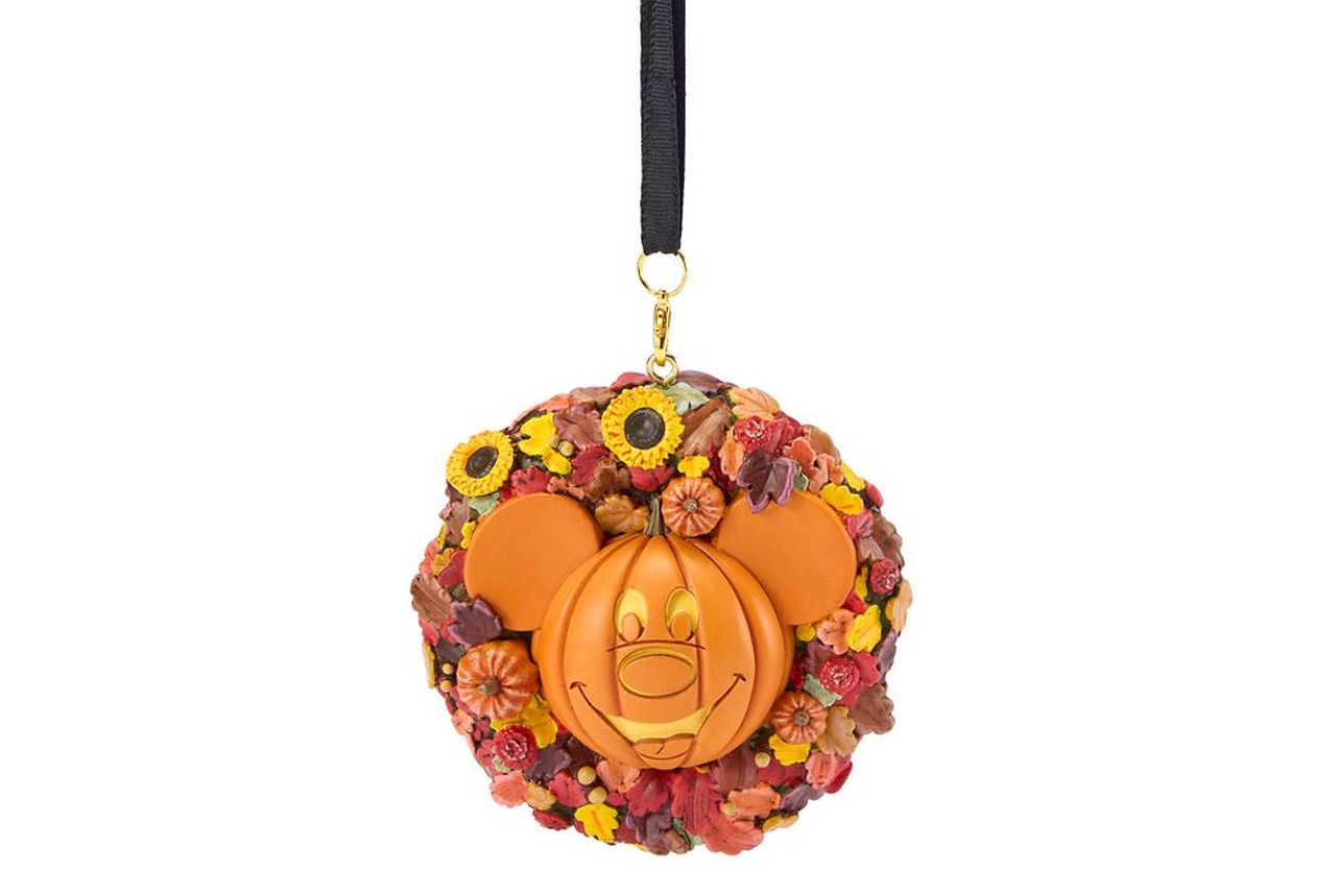 Mickey Mouse Jack-o'-Lantern Wreath Halloween Ornament