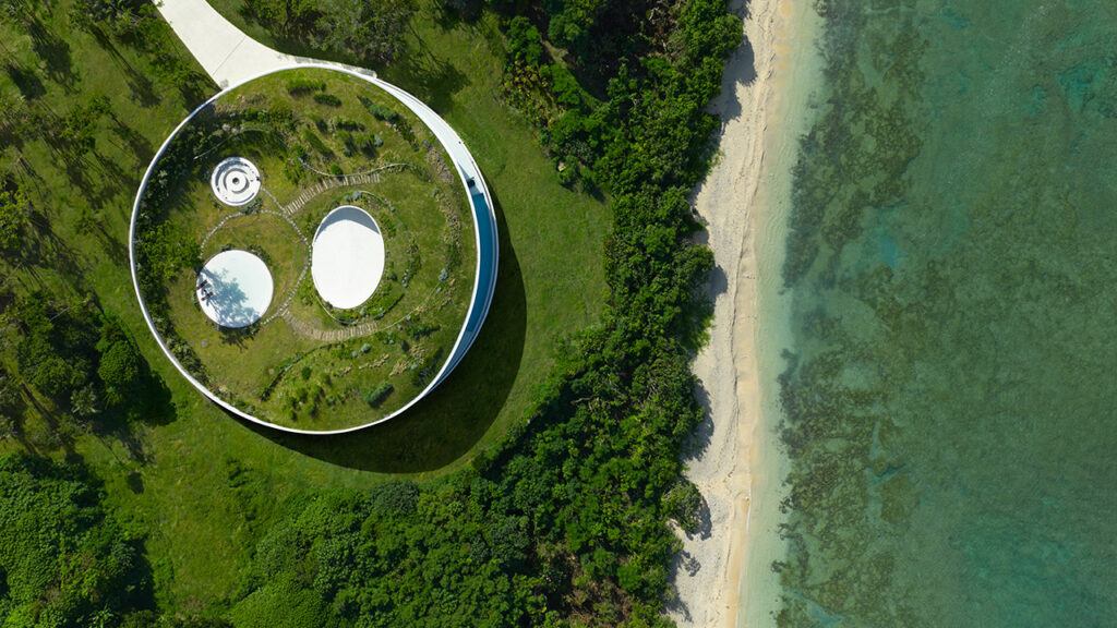 This Circular Building in Japan Features a Green Roof to Blend into its Surroundings