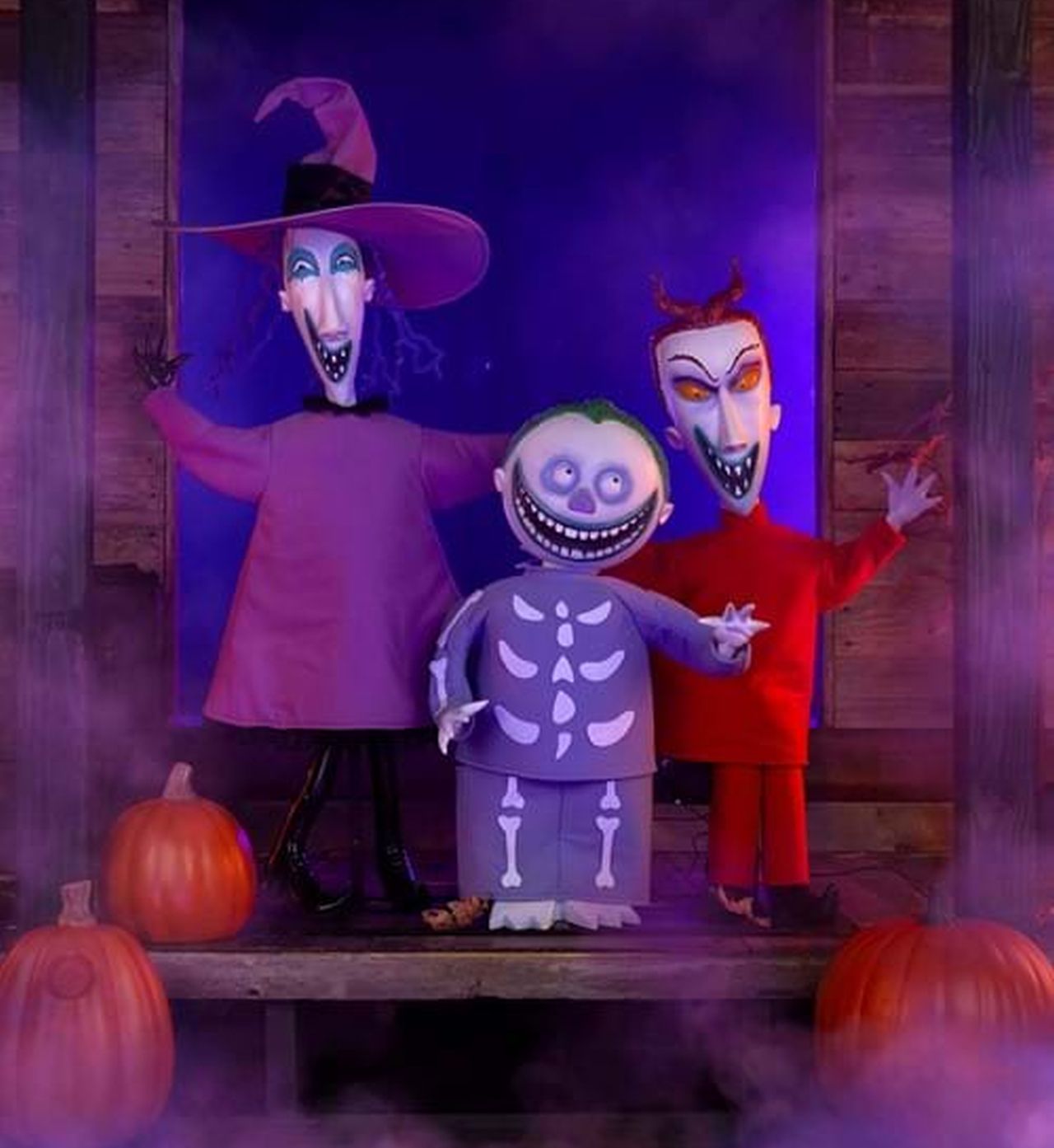 Nightmare Before Christmas Animatronic Lock, Shock and Barrel Décor