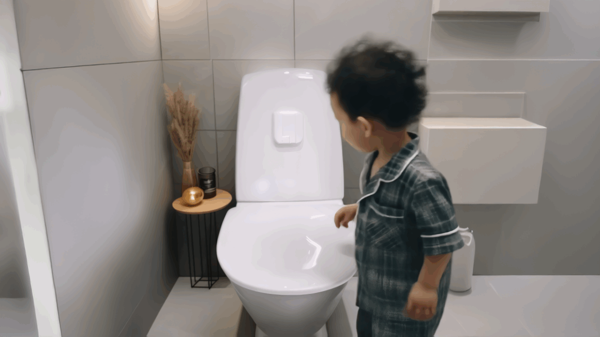 No Brainer Sticks to the Toilet, Auto Closes Lid Before You Flush