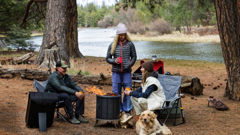 PACKFIRE Smokeless Fire Pit Folds Flat to fit in a Backpack