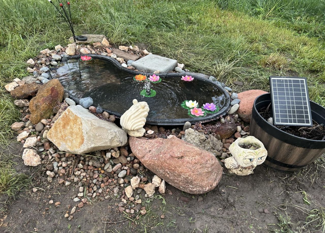 POPOSOAP Solar Fountain Pump with Pond Filter Kit - 1