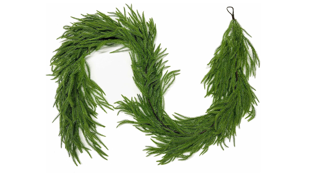 Pine-garland-for-Christmas-decor-at-Amazon-Prime-Big-deal-days-sale-2025