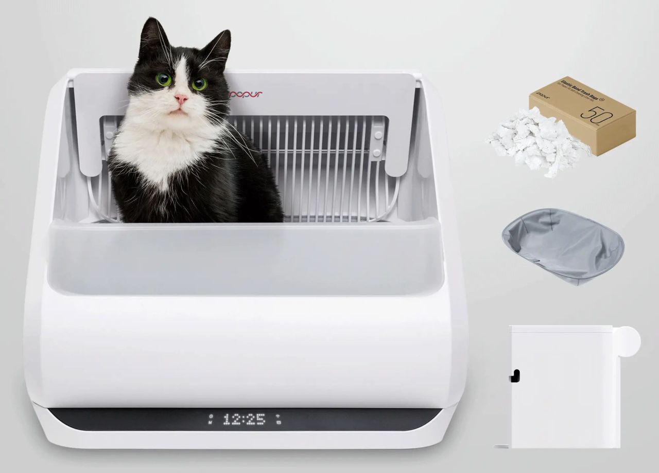 Popur-S7-Split-cat Litter-System-on-Kickstarter-