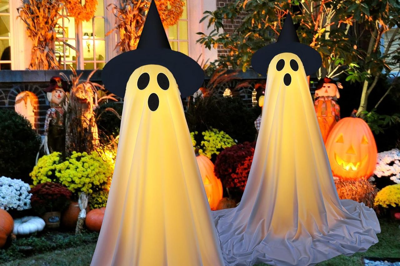 Prime Day Deals on Outdoor Halloween Decorations - Halloween Ghost Lights