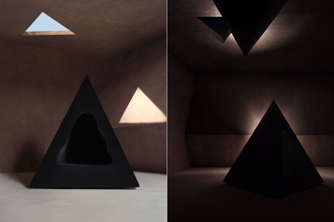 Pyramidal Cave Chair by Domain Architects For Bischiyano