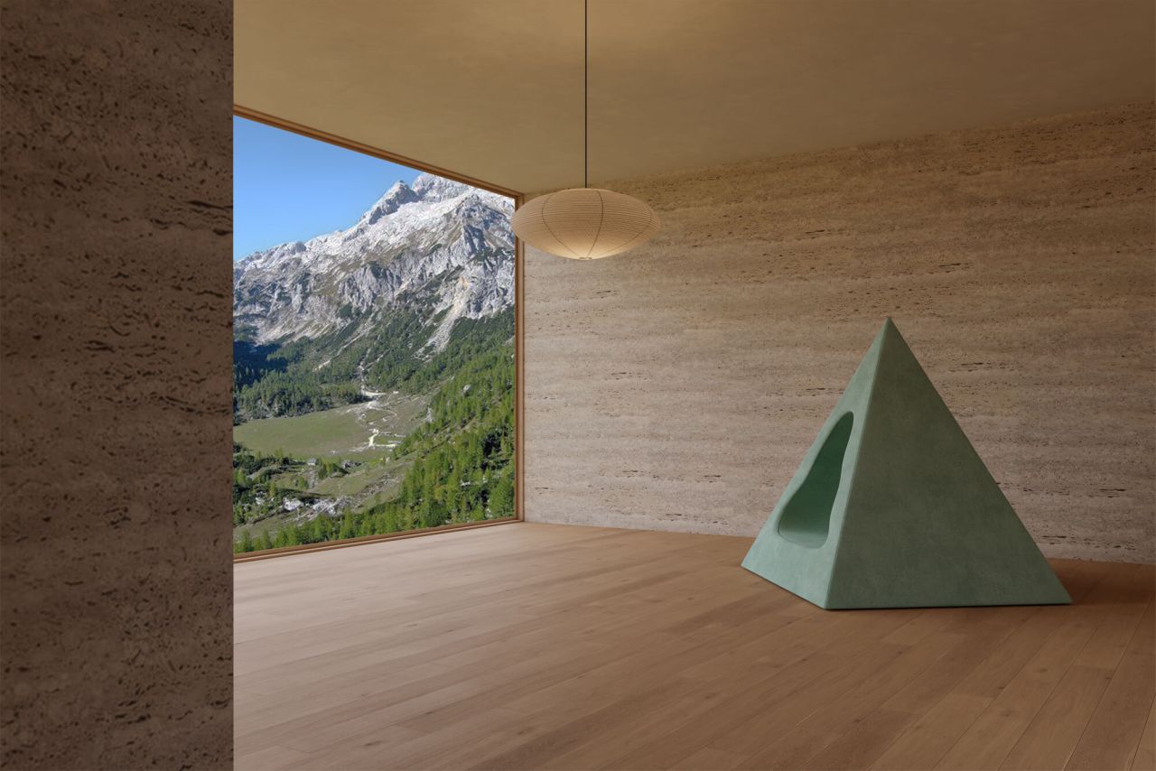 Pyramidal Cave Chair by Domain Architects For Bischiyano