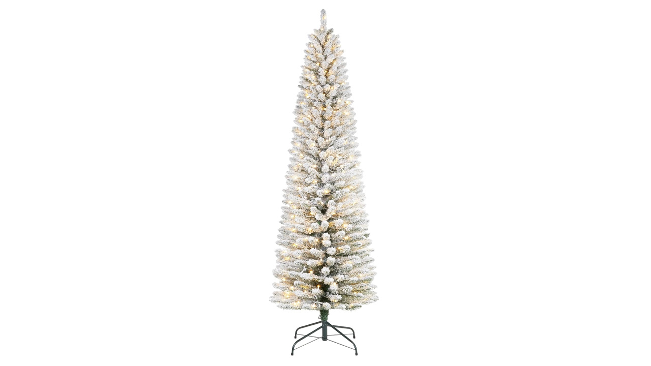 Snow-Flocked-Pencil-Christmas-Tree-at-Amazon-Prime-Big-deal-days-sale-2025