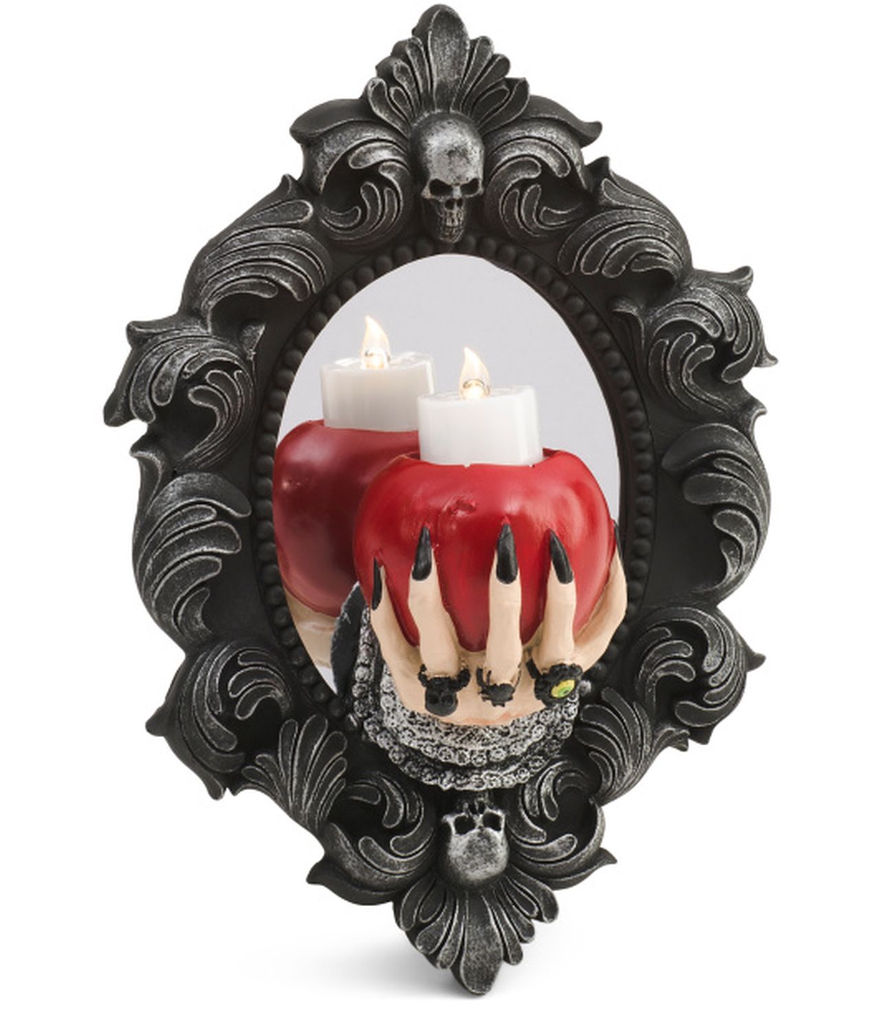 T.J.Maxx Halloween Collection 2025 - SPOOKY NIGHT LED Witch Hand With Apple Mirror