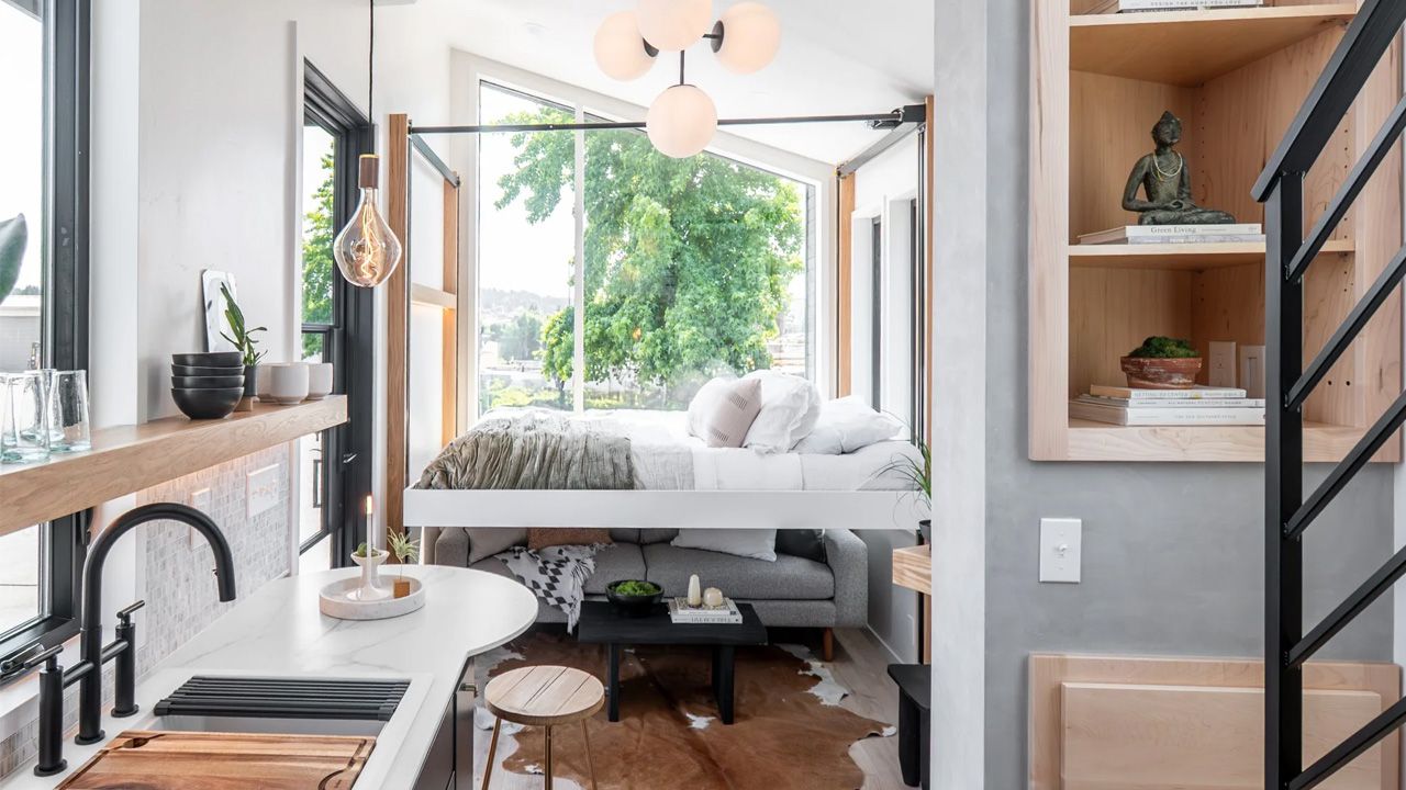 Terra Urban Tiny House - lift-up bed