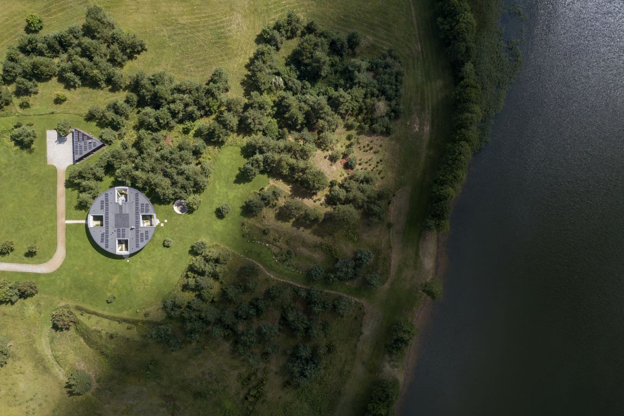 This Lakeside Villa in Lithuania is Built Around Four Recessed Courtyards