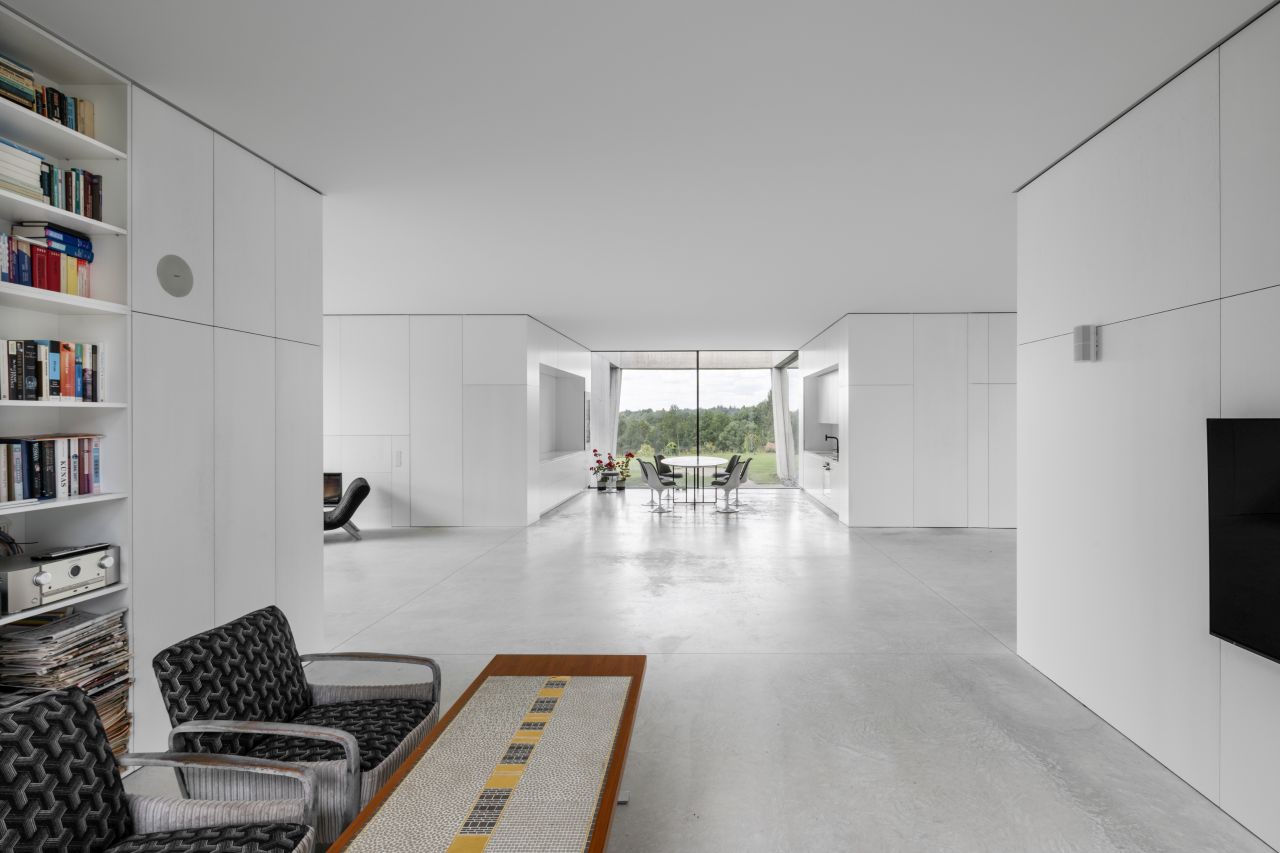 This Lakeside Villa in Lithuania is Built Around Four Recessed Courtyards