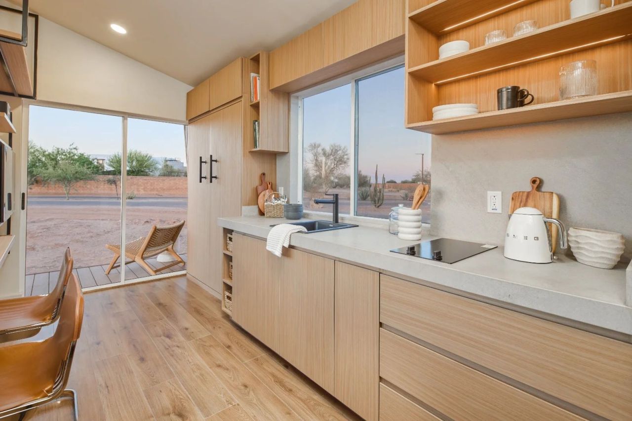 Vettel Tiny House by myHAUSING in Arizona With Chef’s Kitchen and Spa-Inspired Full Bathroom