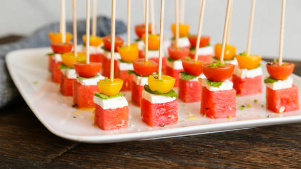 Watermelon Feta Bites