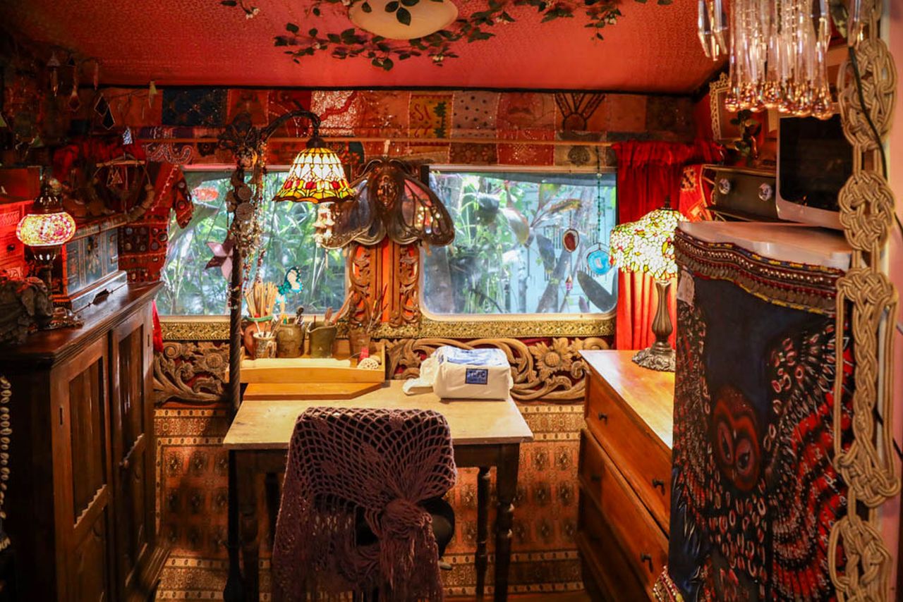 Workspace in the Kitchen of Garden Tiny House