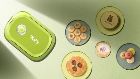iKoffy EdiBot portable AI-powered full-color food printer