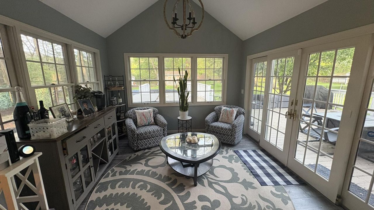 sunroom into a home bar by Sarah Connor DeGrandis