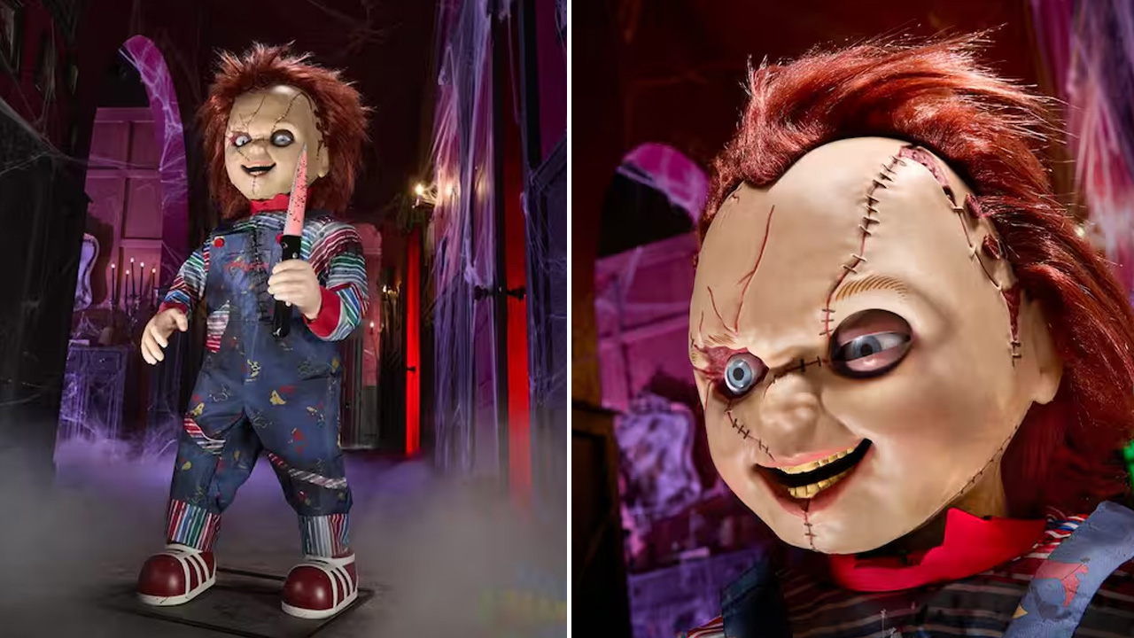 3.5-ft. Animated LED Scarred Chucky Doll