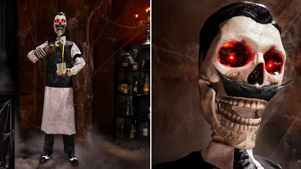 6-ft. Grave & Bones Animated LED Dean the Deathologist
