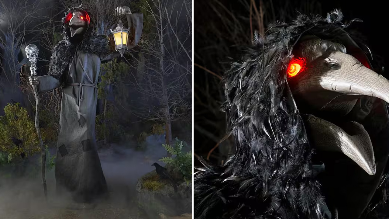 6.5-ft. Gruesome Grounds Animated LED Raven
