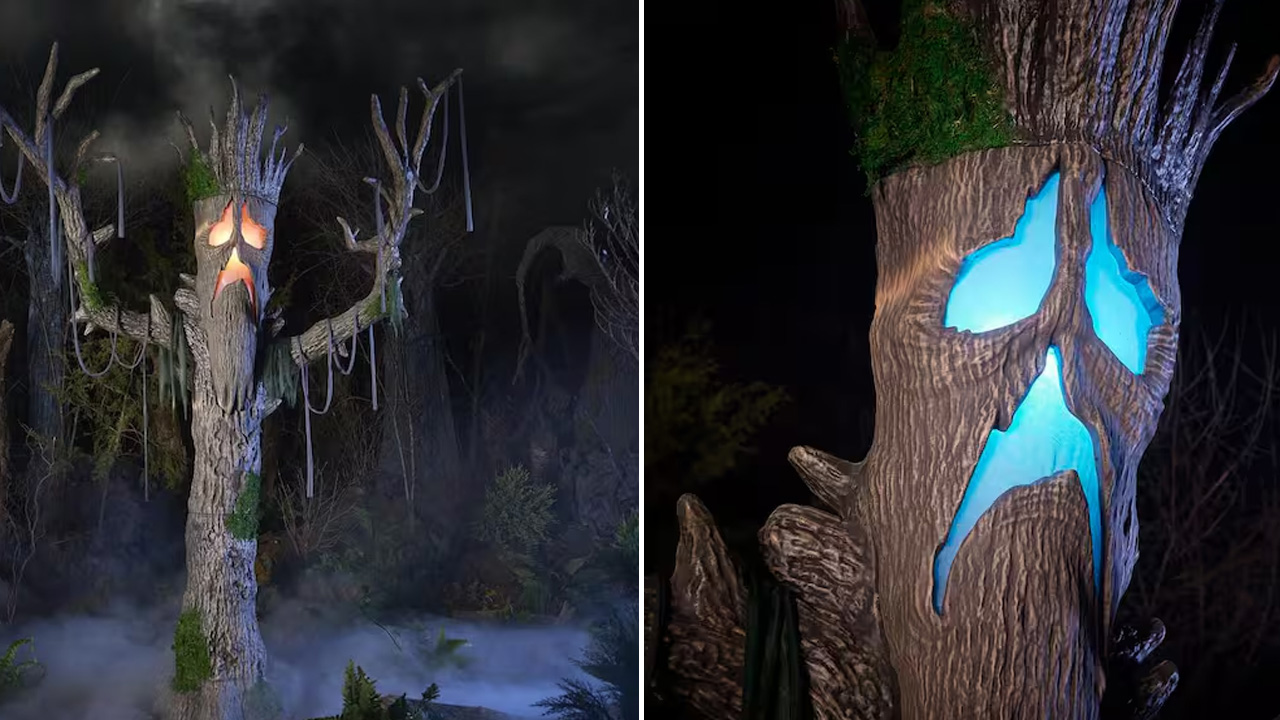 9-ft. Gruesome Grounds Giant Sized Color Changing LED Horrifying Hickory