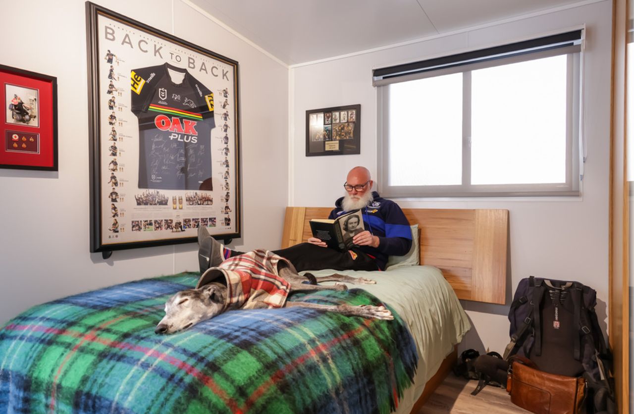 Bedroom of Phil's Tiny House
