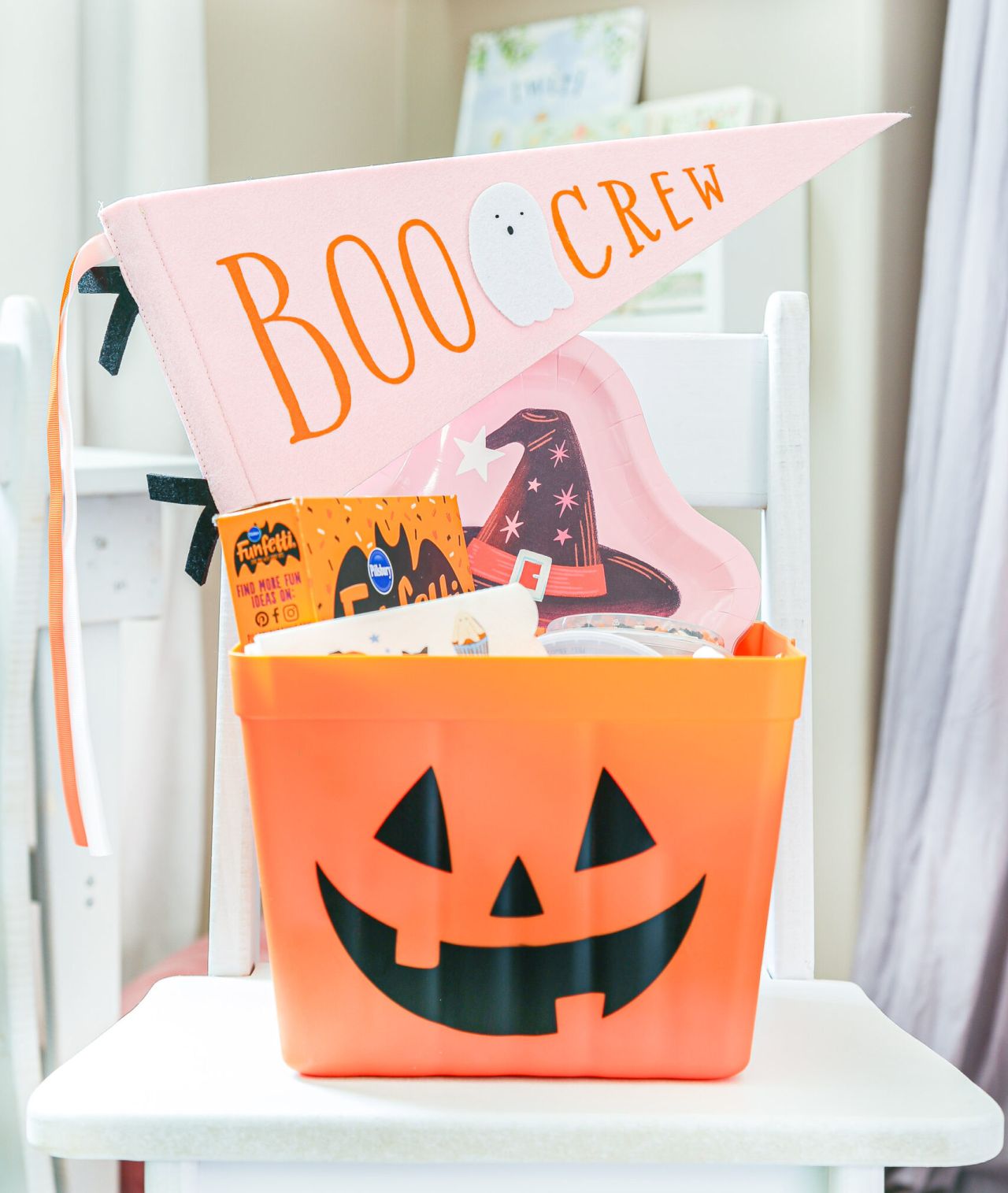 Boo Crew Basket With Spooky Goodies