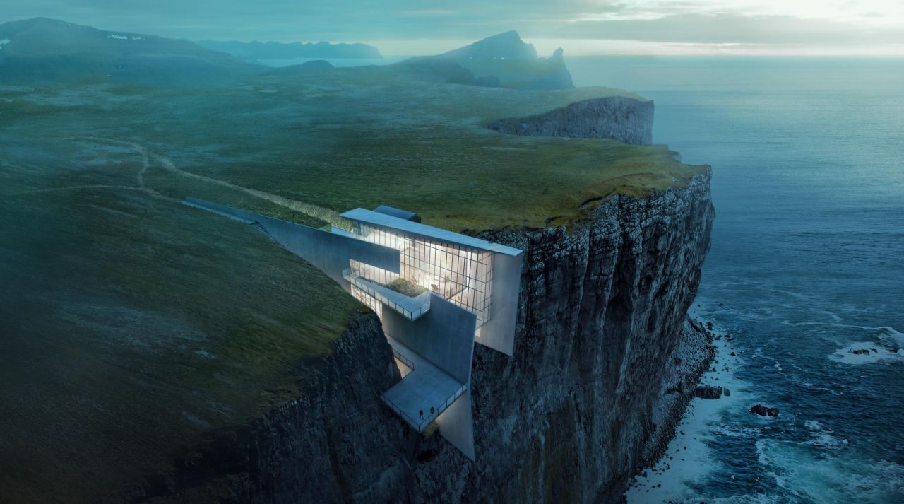 Cliff Hanging House by Alex Hogrefe