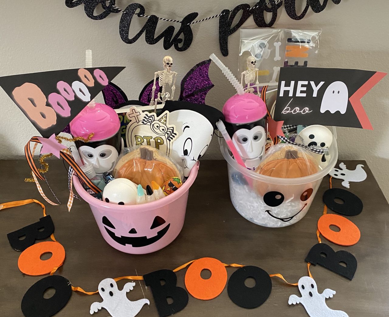 Cute Little Halloween Boo Basket