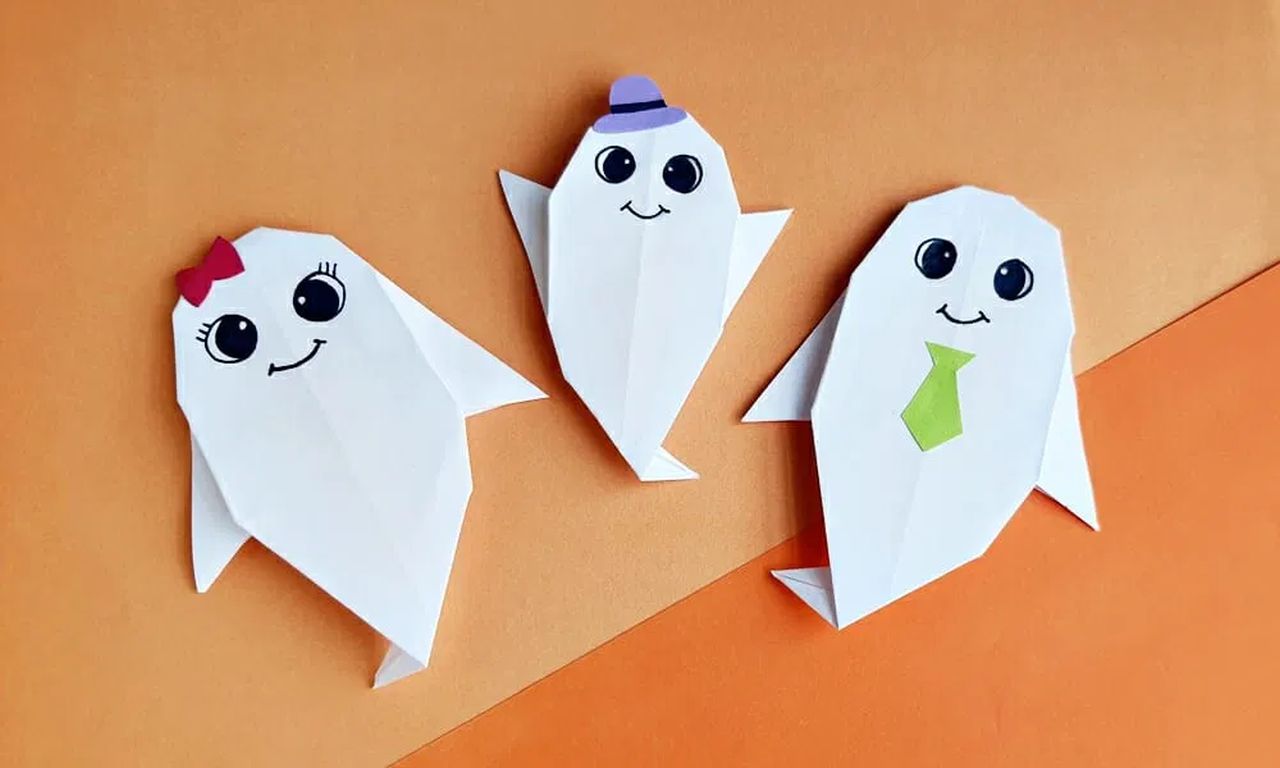 Cute Origami Ghost