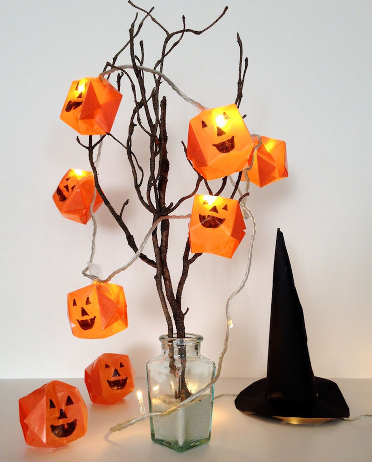 DIY Origami Halloween Lights